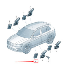 NEW VW T-ROC A1 FRONT LEFT DOOR CONTROL UNIT 5Q4959593K