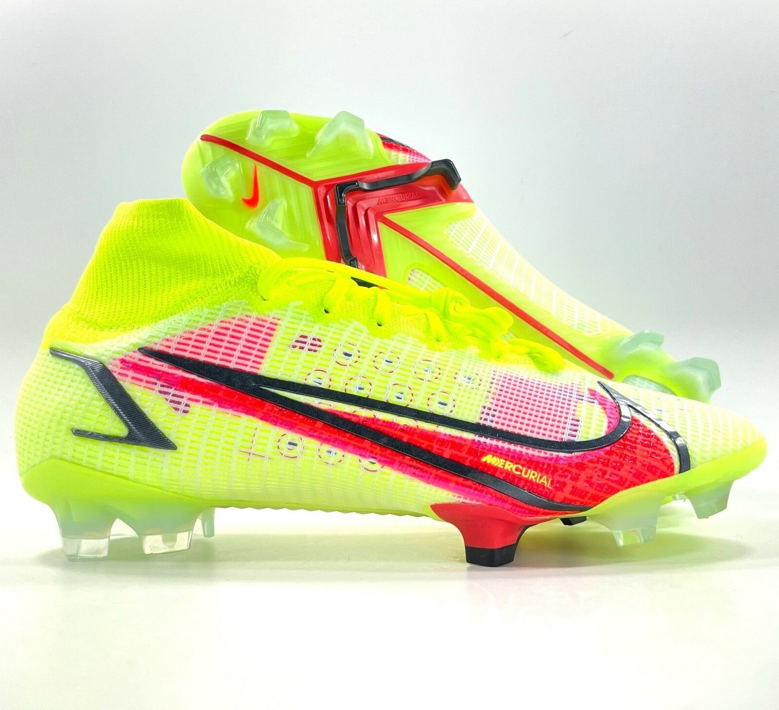 Nike Superfly 8 Elite FG Volt Green Red 