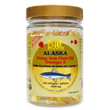 Bill Natural Sources Alaska Deep Sea Fish Oil Omega-3 1000mg 100 Softgels NEW