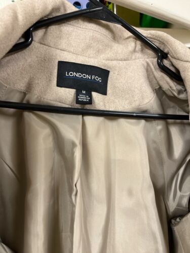 Pea Coat London Fog Gr. L beige Damen gefüttert Wollmischung Jacke Taschen - Bild 4 von 5