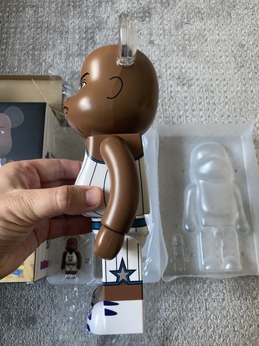 Shaquille O'Neal 400% 100% ladrillo de oso NBA Be@rbrick Orlando Magic Medicom Raro - Imagen 6 de 12