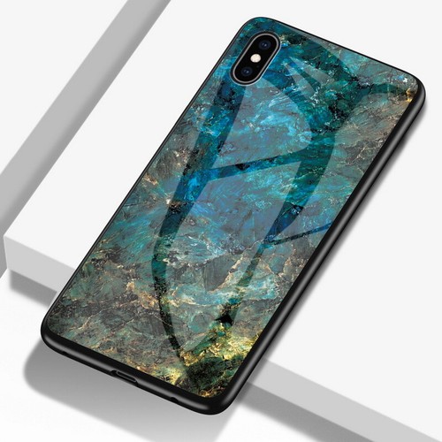 Marble Pattern Tempered Glass Hard Case Cover For iPhone 11 Pro Max XS XR X 8 7+ - Picture 3 of 26