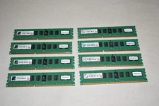 Lot of 8 (32 GB total) TRANSCEND 4G 2RX8 DDR3 1600 ECC REG Server Memory