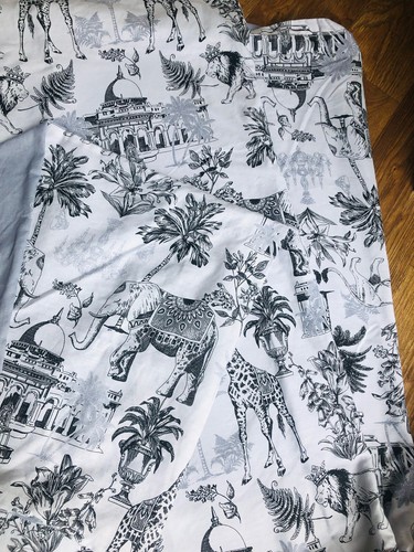 Doppelter Bettbezug und 2 Kissenbezüge Elefanten-Design Bettwäsche UK Double