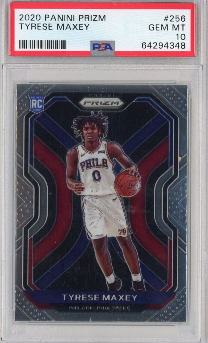 Graded 2020-21 Panini Prizm Tyrese Maxey #256 Rookie RC Graded 2020-21 Panini Prizm Tyrese Maxey #256 Rookie RC
