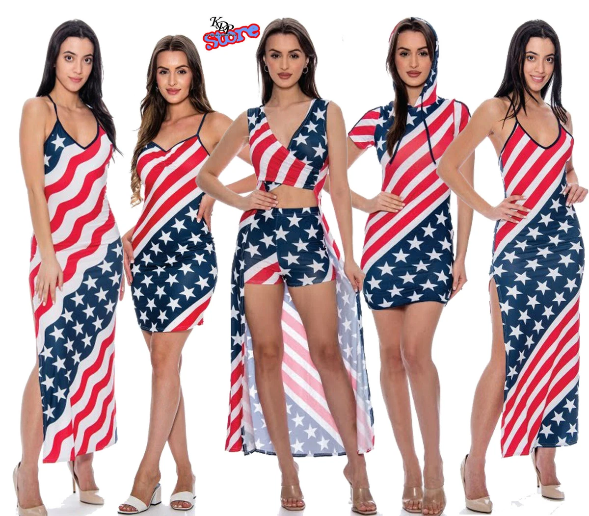 Women's american flag clearance dress