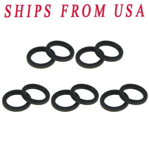10x USA Thread 15/32" Fine Knurled Guitar Toggle Switch Nut For Gibson BK