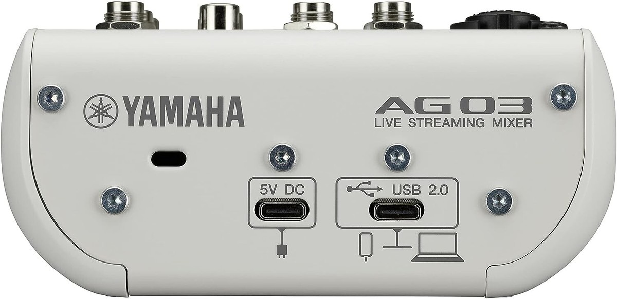 YAMAHA AG03MK2 W White 3ch Live Streaming Mixer USB Audio