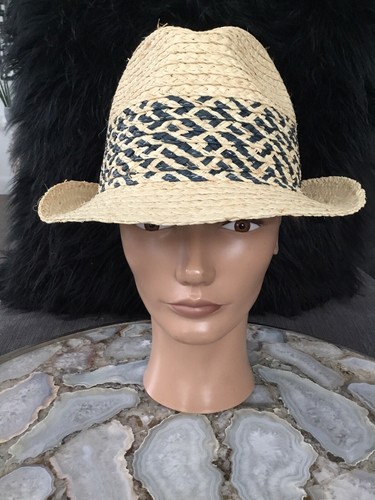 Goodfellow & Co. Herren Damen Sommer Cabana Stroh Raffia Fedora Hut NEU M/L - Bild 2 von 8