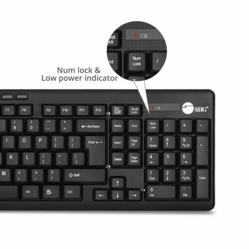 SIIG Wireless Extra-Duo Keyboard & Mouse (JK-WR0T12-S1) - Picture 3 of 7