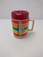 VINTAGE DEKA PLASTIC LIFE SAVERS COFFEE CUP/SIPPY CUP Red LID Made In USA Rare