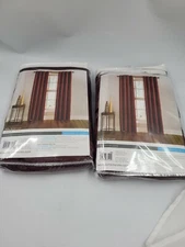 2Pack Window Curtainworks Lenox Room Darkening Window Curtain/ Wine/
