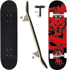 Skateboards for Beginners Adults Youths Teens Kids Girls Boys 31 Inch Pro Com...