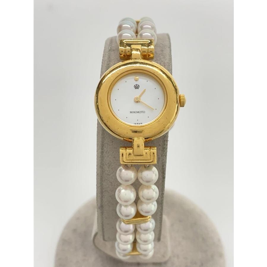 Mikimoto Pearl JAL Limited 4n20-0941 Quartz GP Stainless Ladies  