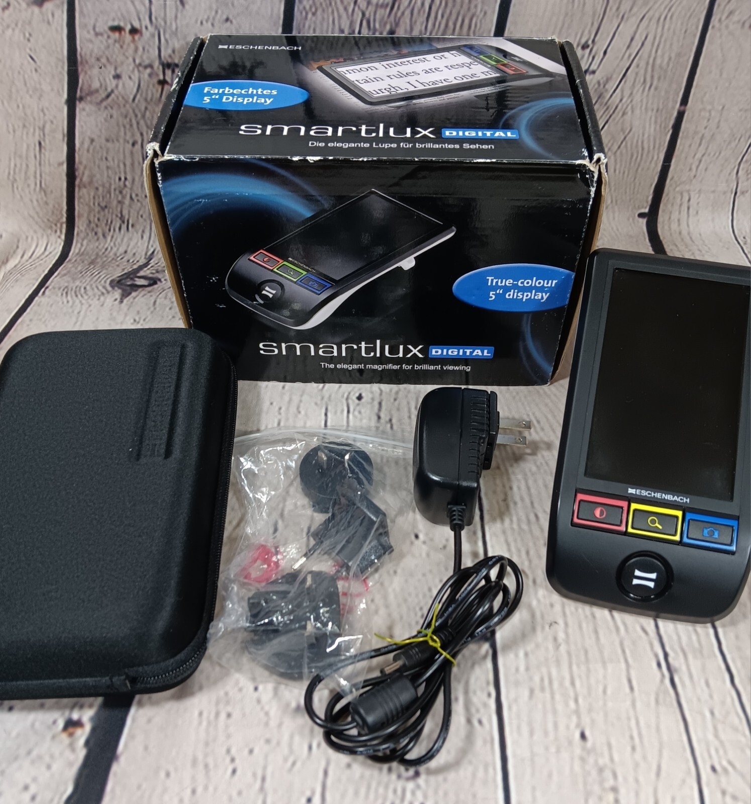 Eschenbach SmartLux Digital Hand Held Video Magnifier In Box w/Charger