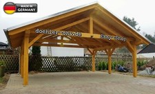 Doppelcarport Satteldach 6m x 6m M