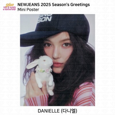 New Jeans 2025 Season's Greetings Mini Poster Folder Set Sticker