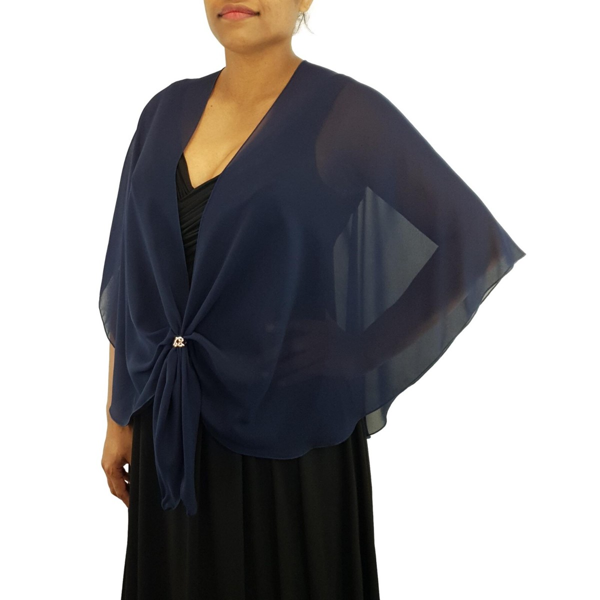 Chiffon Scarf Navy Sheer Shawl Evening Dress Shawl Wrap Sheer