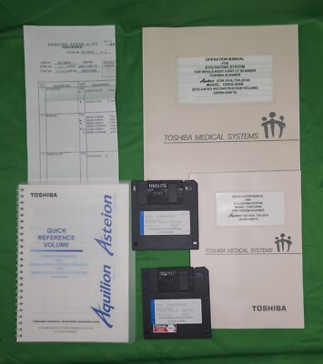 TOSHIBA OPERATION MANUAL FOR AQUILION X-RAY CT SCANNER MODEL CHEG-004B