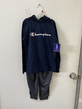 PICK SIZE / CHAMPION 2-Piece Kids Active Set in Navy Camo/Stealth