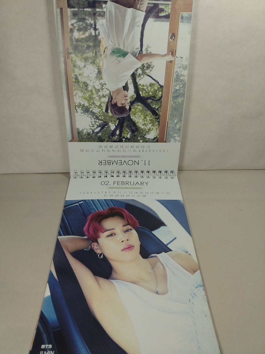 BTS Jimin Photo Desk Calendar 2022 & 2023 K-POP New Ships FREE US