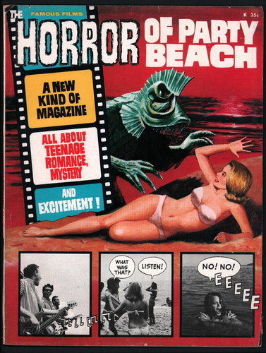 HORROR OF THE PARTY BEACH Magazine #1 Famous Films - (3.5/4.0) 1964