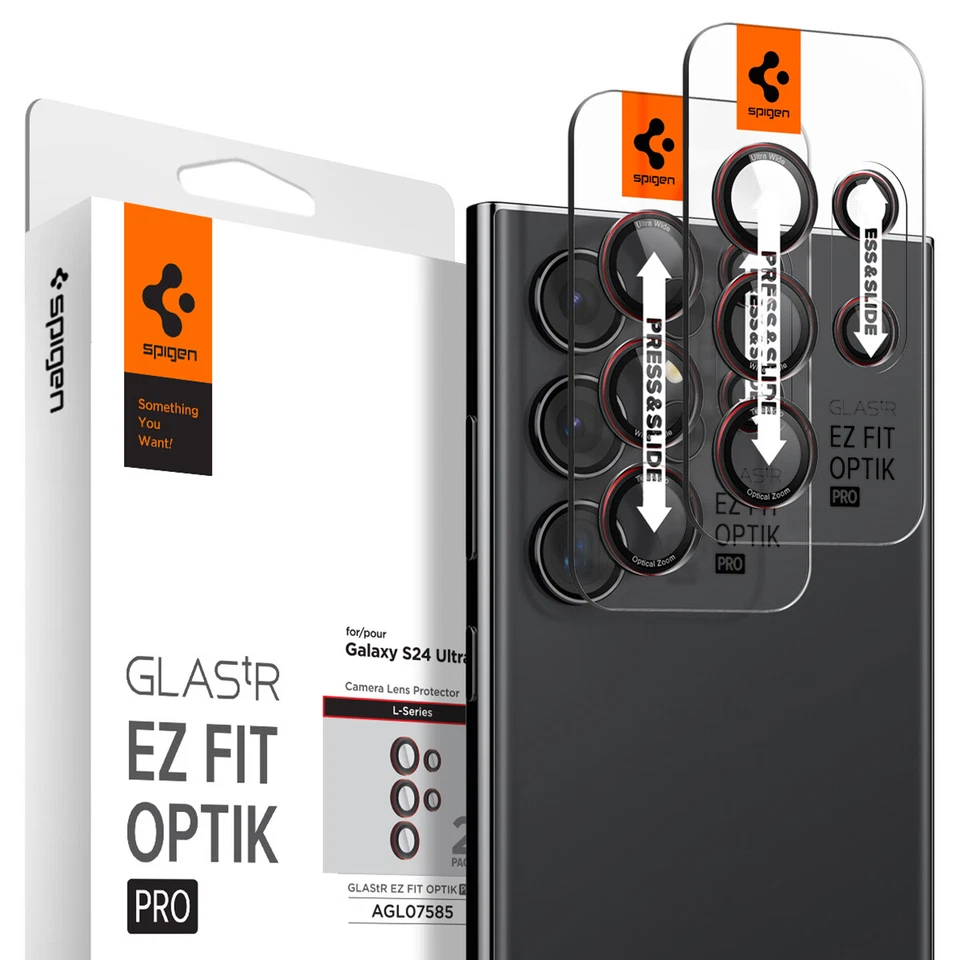 For Galaxy S24 Ultra / S24 Plus | Spigen GlasTR EZFit Optik Pro Lens Protector - Image 3 of 4