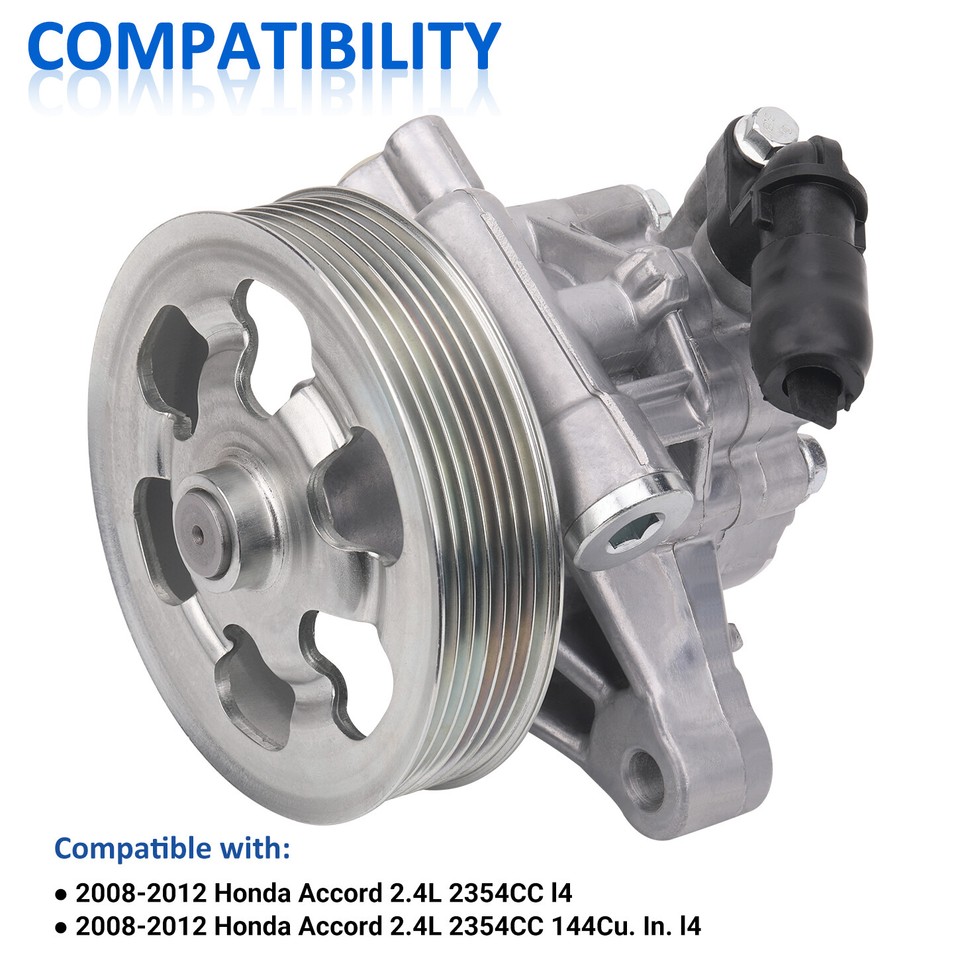 Power Steering Pump with Pulley for 2008 2009 2010 2011 2012 Honda