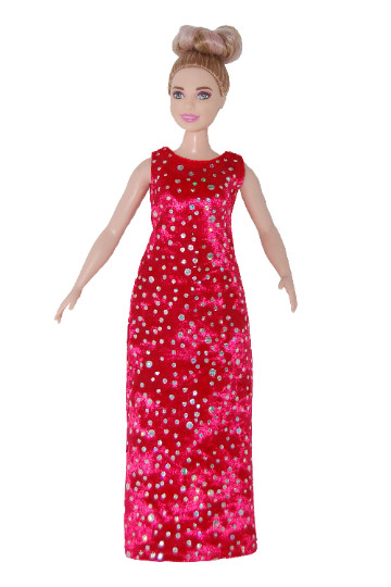Long formal dress for Curvy Fashionista Fashion Doll Clothes