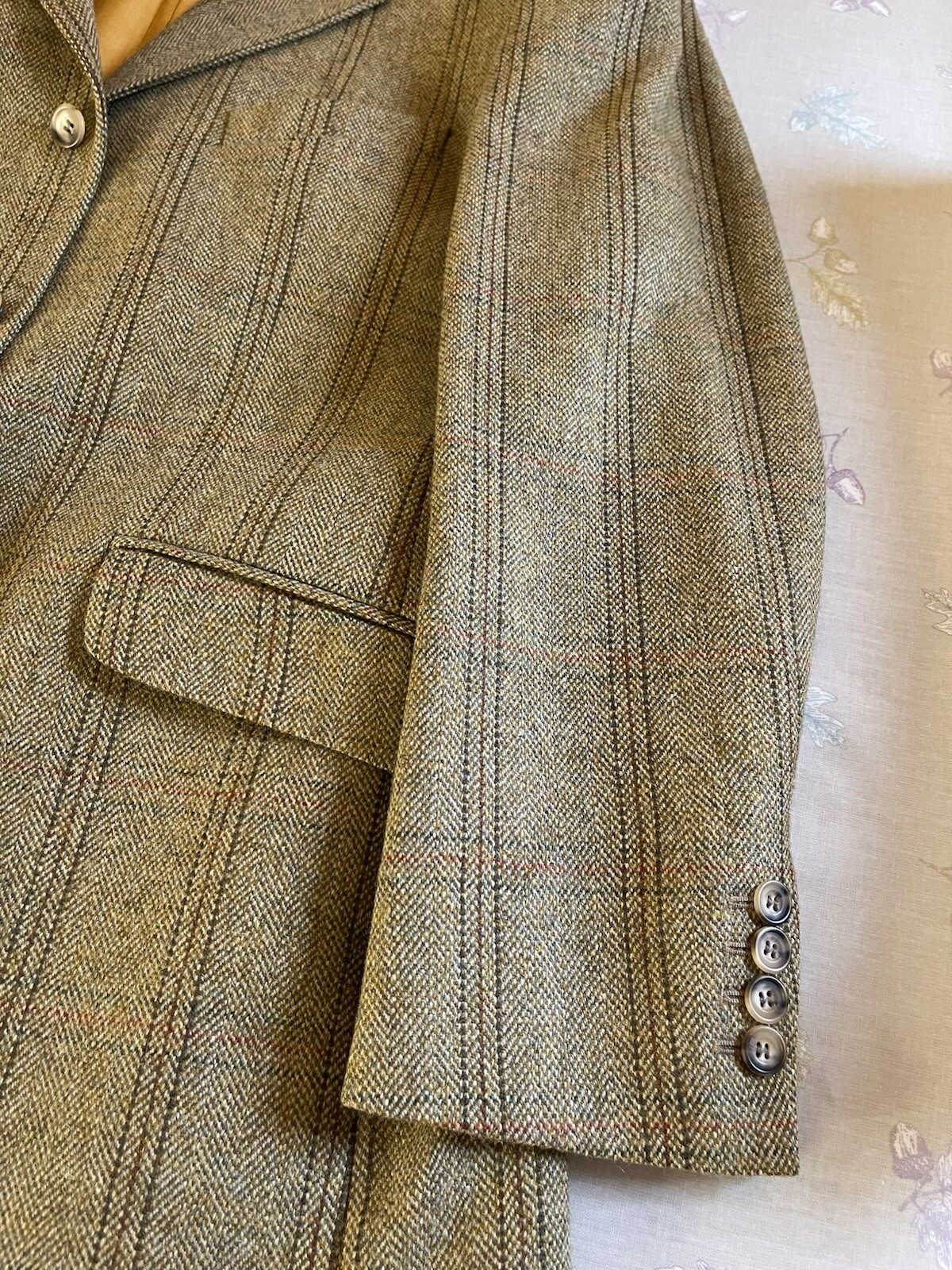 FILA Giacca uomo Alexandre Saville Row London tweed country hacking taglia UK 40 reg.