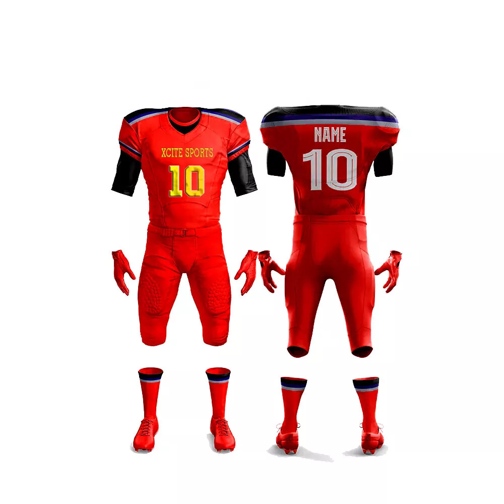 Red american football jersey hotsell
