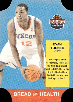 Evan Turner - 2012 Panini Past & Present - Die Cut - Bread for Health #49