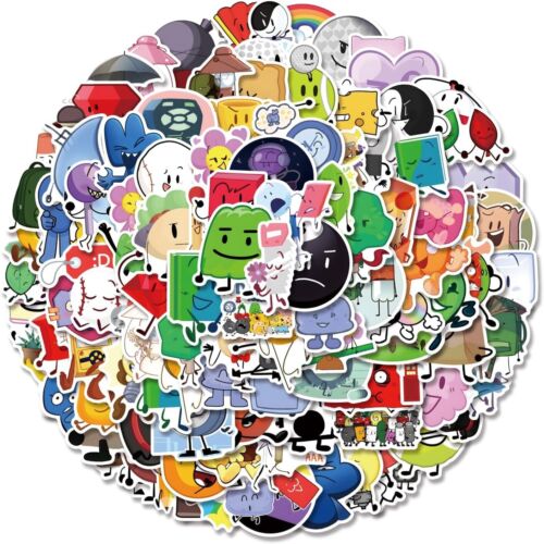 110 Stck. BFDI Niedliche Schlacht um Trauminsel Aufkleber Vinyl Wasserdicht Abziehbilder für Te - Bild 8 von 8