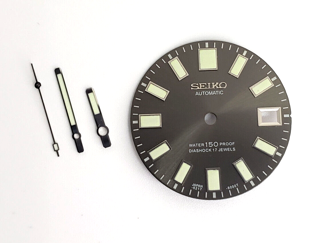 AFTERMARKET DIAL & HANDS SEIKO 62MAS 6217-8000 FOR 7S26 /NH35/ 36