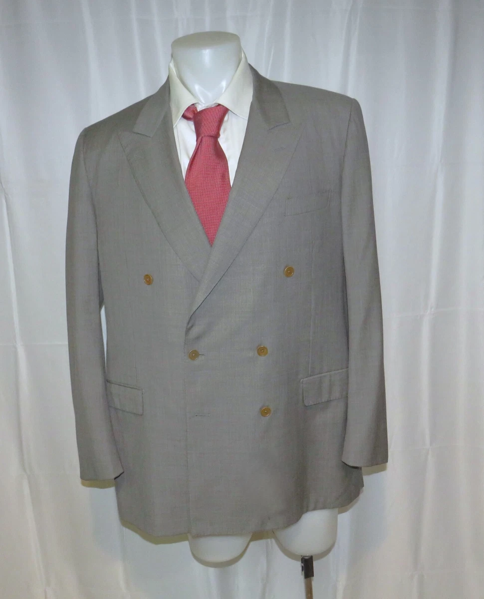 Saint Laurent Gray Double-Breasted Suits & Blazers for Men for