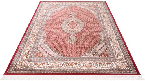 Tabriz Medallón Machine Woven Rug Persian Various Sizes - Rug, Carpet, Red - Picture 30 of 35