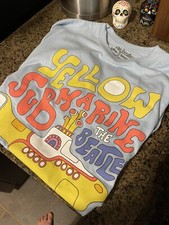 NWT blue Beatles yellow submarine tshirt Mens Medium