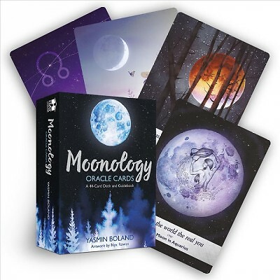 Moonology Oracle Cards, Cards by Boland, Yasmin; Rowan, Nyx (ART), Like New U...