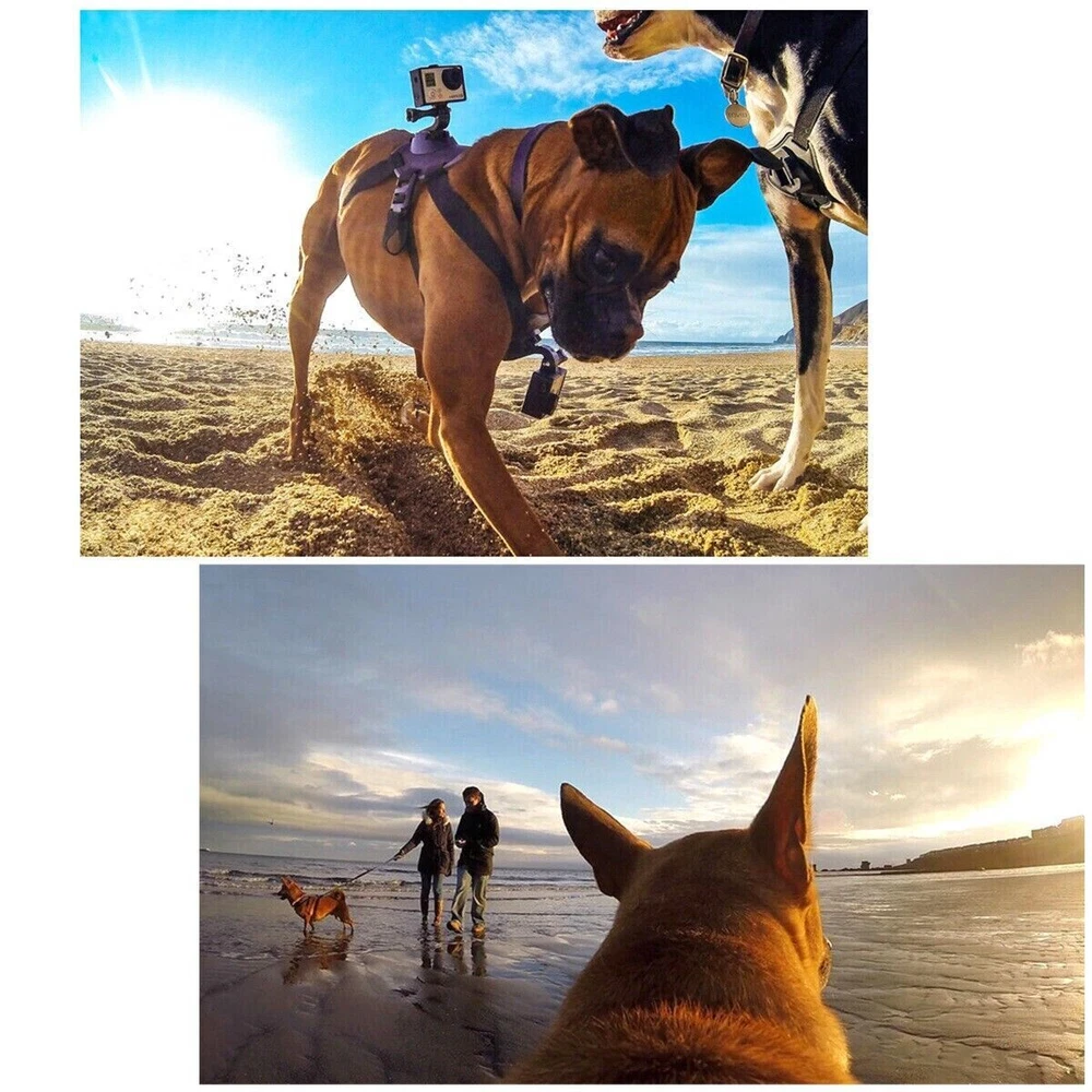 Dog Harness Mount For GoPro, Soft Adjustable For GoPro Hero All Models, Black