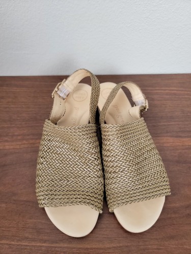 Paul Green Helena Woven Leather Sandals Sz US 6.5 AU 6.5 UK 4.5 GT
