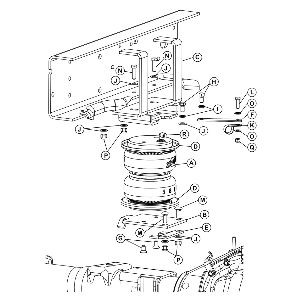 Air Lift LoadLifter 5000 Rear Air Spring Kit for 2001-2010 Silverado/Sierra 3500 - Imagem 3 de 4