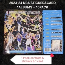 Panini - Album for 2023-24 NBA Sticker &amp; Card Collection + 10 Packs