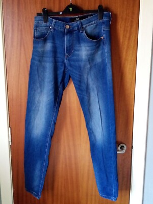 Men's CROSSHATCH EMACIATED DISTRESSED Jeans Size 32 R