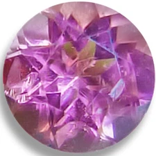 Natural Tourmaline Pink Round Brilliant Faceted Loose Gemstones Fine Cut AA+