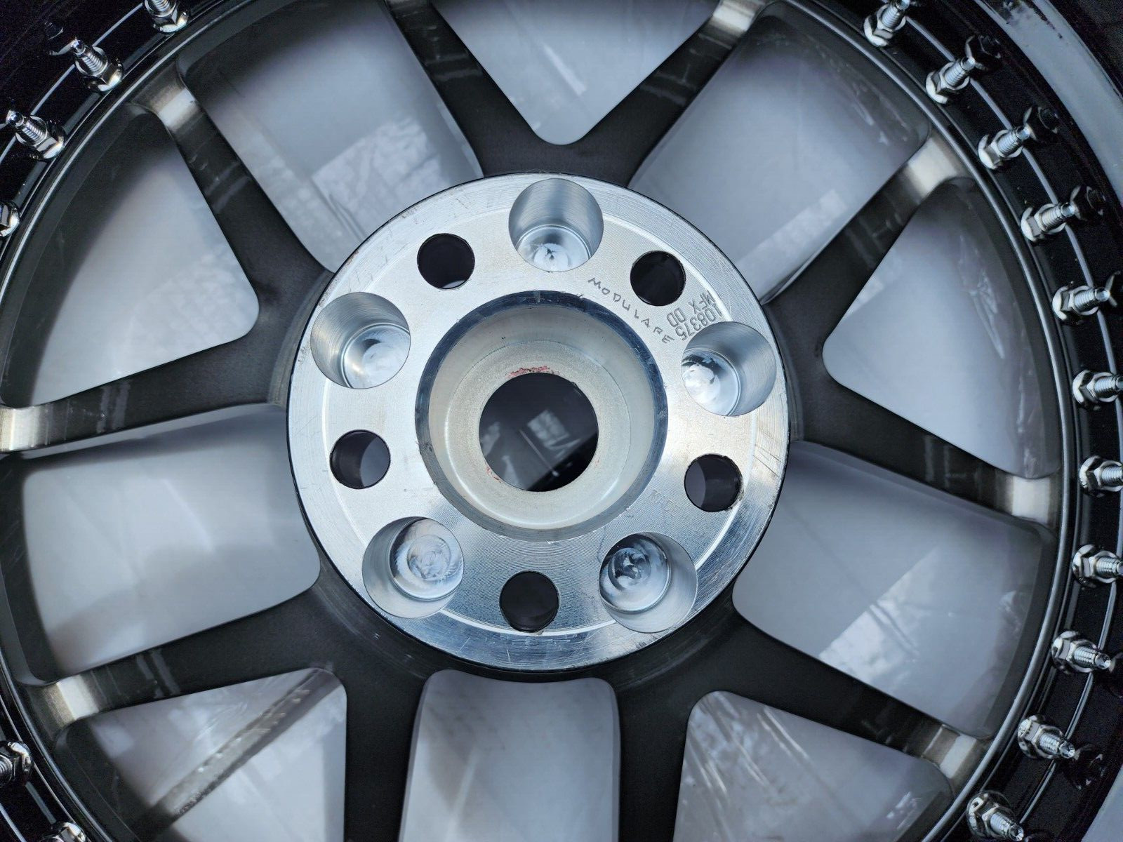 MODULARE B18 BRUSH 2 PIECE FORGED 20" WHEEL SET ONLY FOR FERRARI F430 & 360