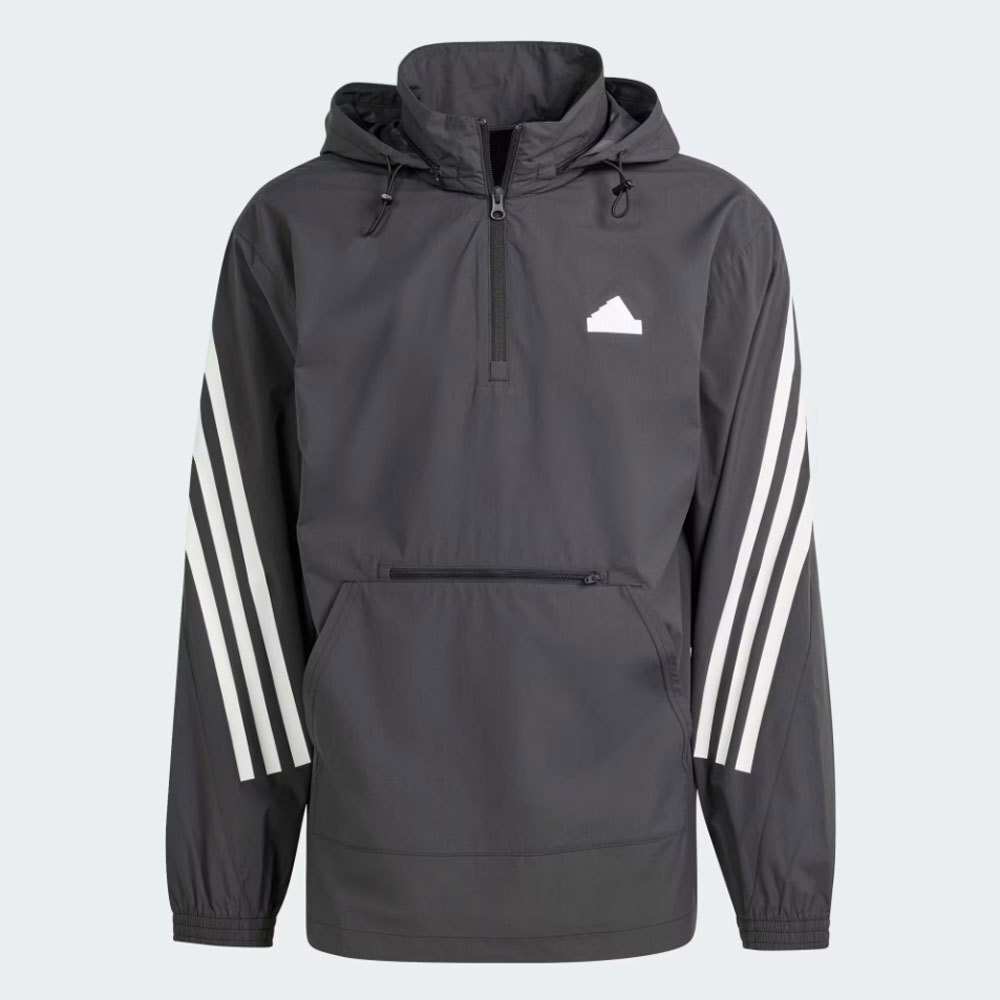Adidas Original Mens FUTURE ICON 3S WOVEN WINDBREAKER IN3306 BLACK