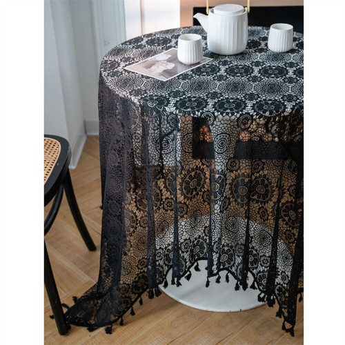 Crochet Hollow Tablecloth Dining Party Kitchen Table Cloth Cover Tablewear Decor - Picture 16 of 18