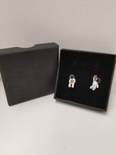 Space Astronaut Star Stud Earrings