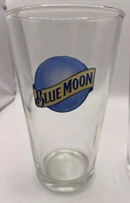 BLUE MOON Pint Glass Beer Bar Pub