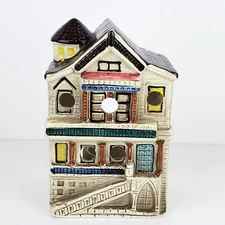 Vintage CCCC Japan Porcelain Victorian House Tea Light Votive Candle Holder